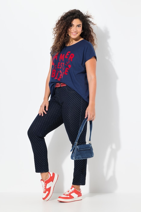 Polka Dot Stretch Fit Jeans