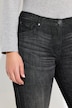 Vaqueros boyfriend, pernera ancha, costuras decorativas, diseño de 5 bolsillos