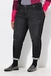 Vaqueros boyfriend, pernera ancha, costuras decorativas, diseño de 5 bolsillos