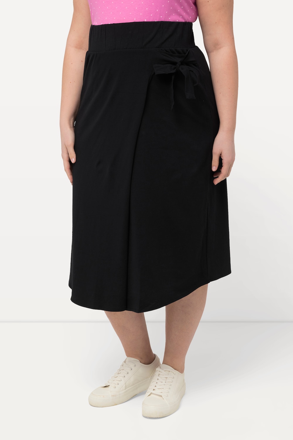 Große Größen Bellieva Jerseyrock, Damen, schwarz, Größe: 54/56, Viskose, Ulla Popken