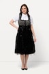 Dirndl, Leo-Top, Carree-Ausschnitt, ärmellos
