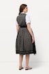 Dirndl, Leo-Top, Carree-Ausschnitt, ärmellos