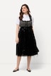 Dirndl, Leo-Top, Carree-Ausschnitt, ärmellos
