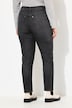 Mom jeans, wijde pijpen, sierstuds, comfortabele tailleband