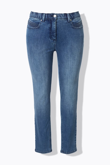 Jeans Sarah, Ziernähte, schmales Bein, Stretch