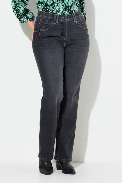 Jeans Mandy, wijde pijpen, 5-pocket model