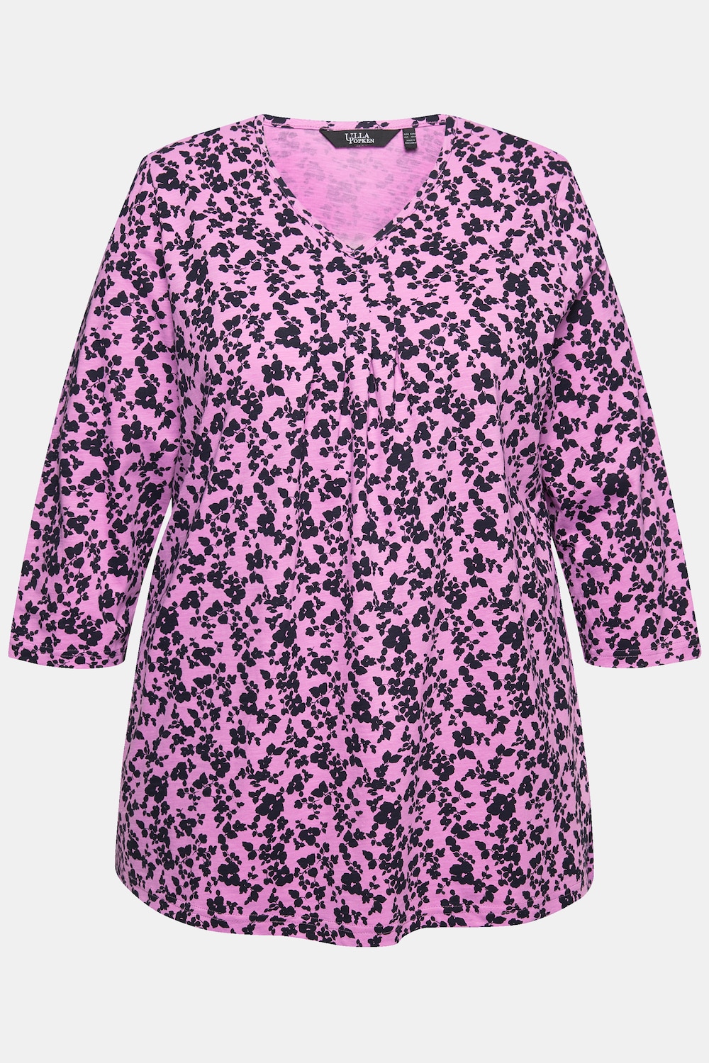 Stora storlekar T-shirt, Dam, rosa, storlek: 50/52, Bomull, Ulla Popken