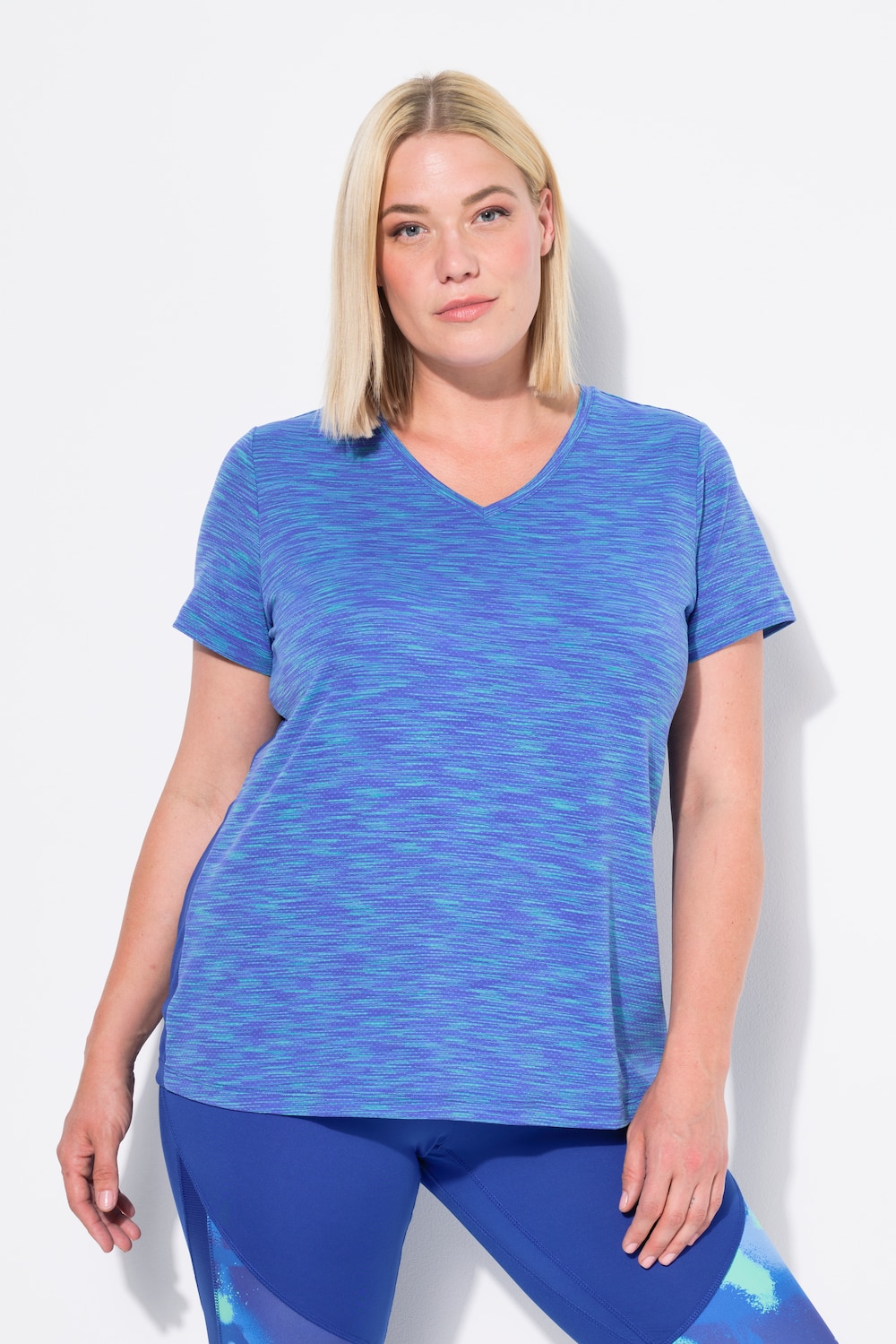 Große Größen Funktionsshirt, Damen, blau, Größe: 46/48, Synthetische Fasern, Ulla Popken