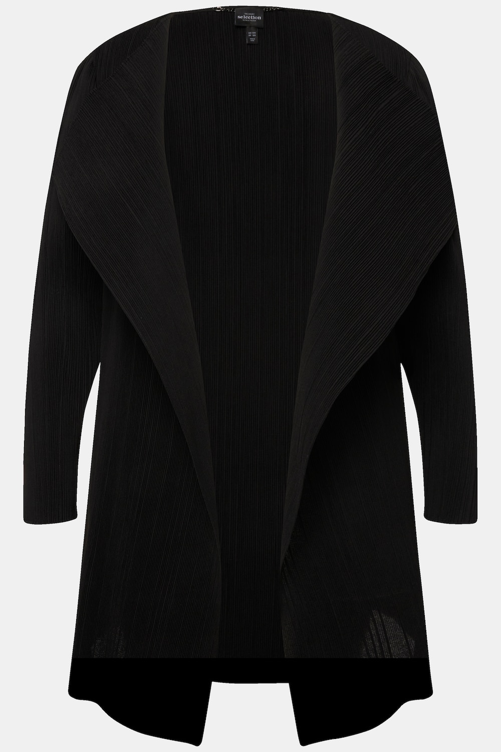 Stora storlekar Plisserad jacka, Dam, svart, storlek: 42/44, Polyester, Ulla Popken