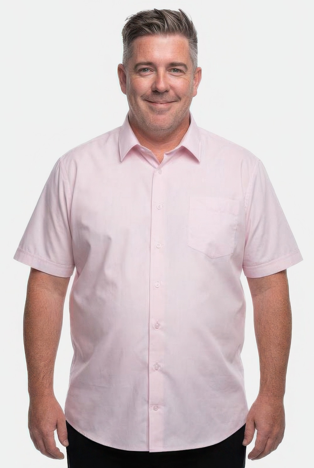 business-skjorte, halvermet, EasyCare, Kent-krage, Comfort Fit, opptil 8 XL