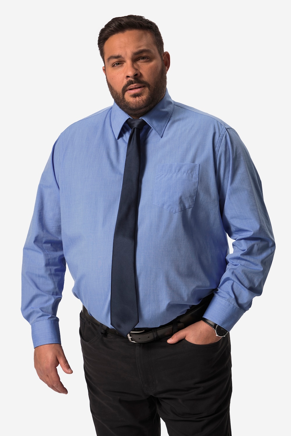 Men+ zakelijk overhemd, lange mouwen, EasyCare, Vario-kraag, comfort fit, tot 8XL