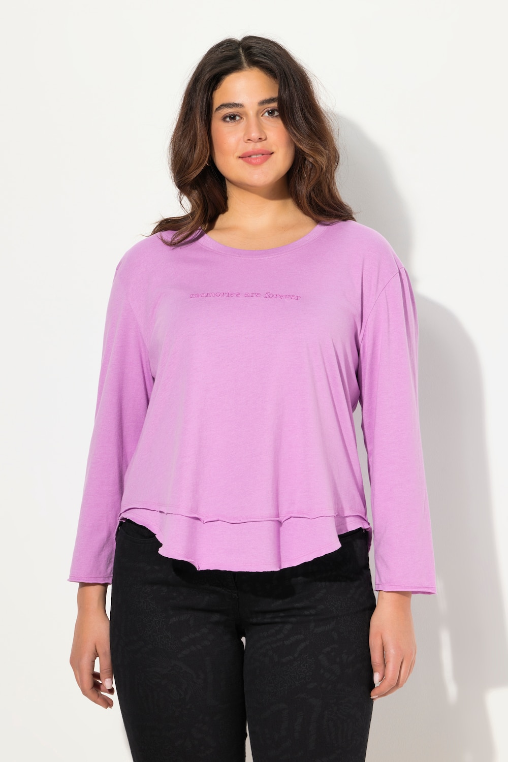 Große Größen Shirt, Damen, rosa, Größe: 50/52, Baumwolle/Polyester, Ulla Popken