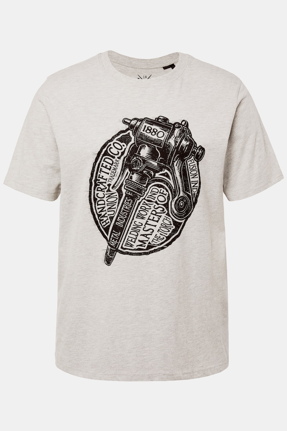 JP 1880 T-Shirt, Workwear, Halbarm, großer Print, bis 8 XL
