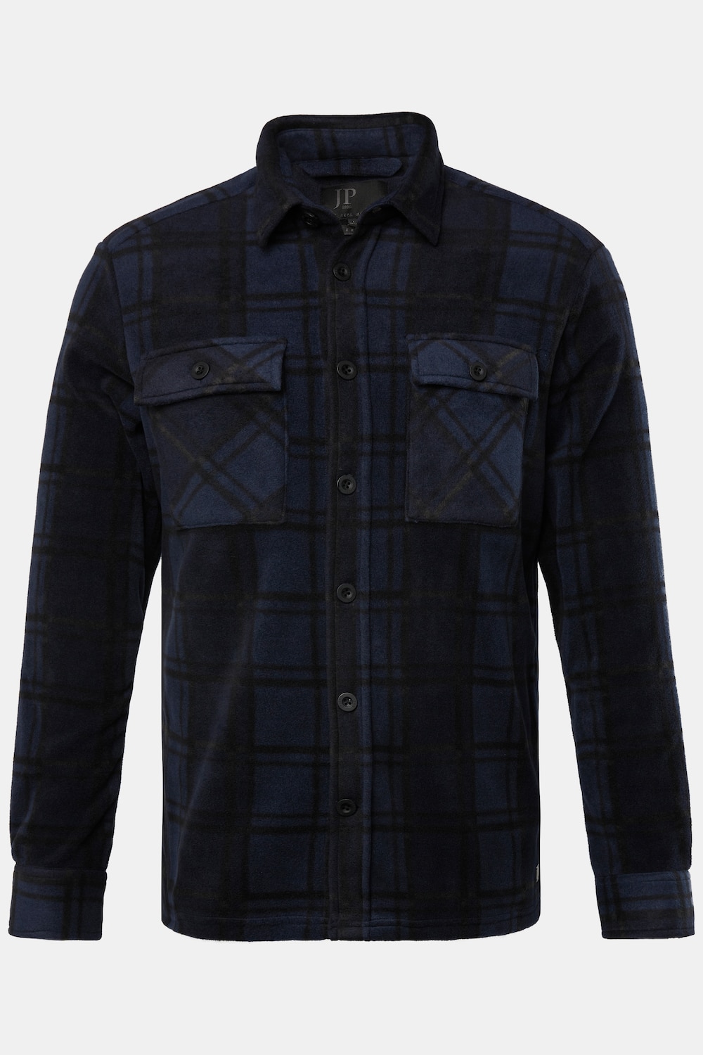 JP 1880 Fleece-Karohemd, Workwear, Langarm, Kentkragen, Modern Fit, bis 8 XL