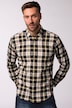 JP 1880 ternet flannelskjorte, lange ærmer, Kent-krave, moderne pasform, op til 8XL