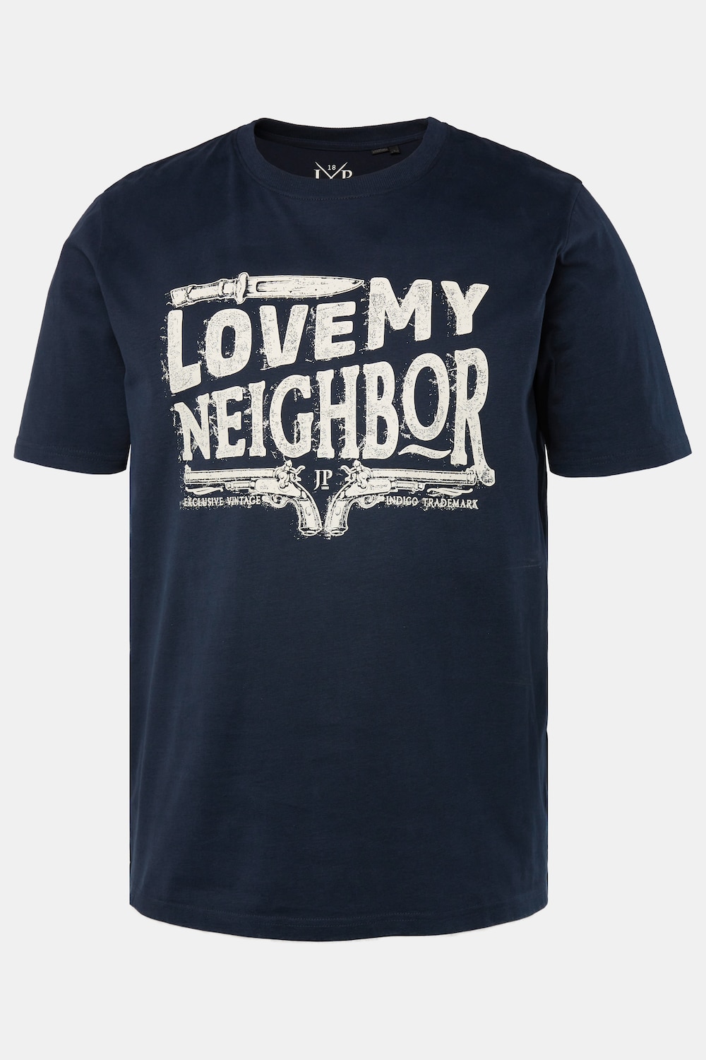 JP 1880 T-Shirt, Halbarm, großer Print, bis 8 XL