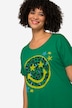 T-Shirt, oversized, Smiley, Rundhals, Halbarm