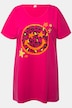 T-shirt oversize, décolleté rond et manches courtes, motif Smiley