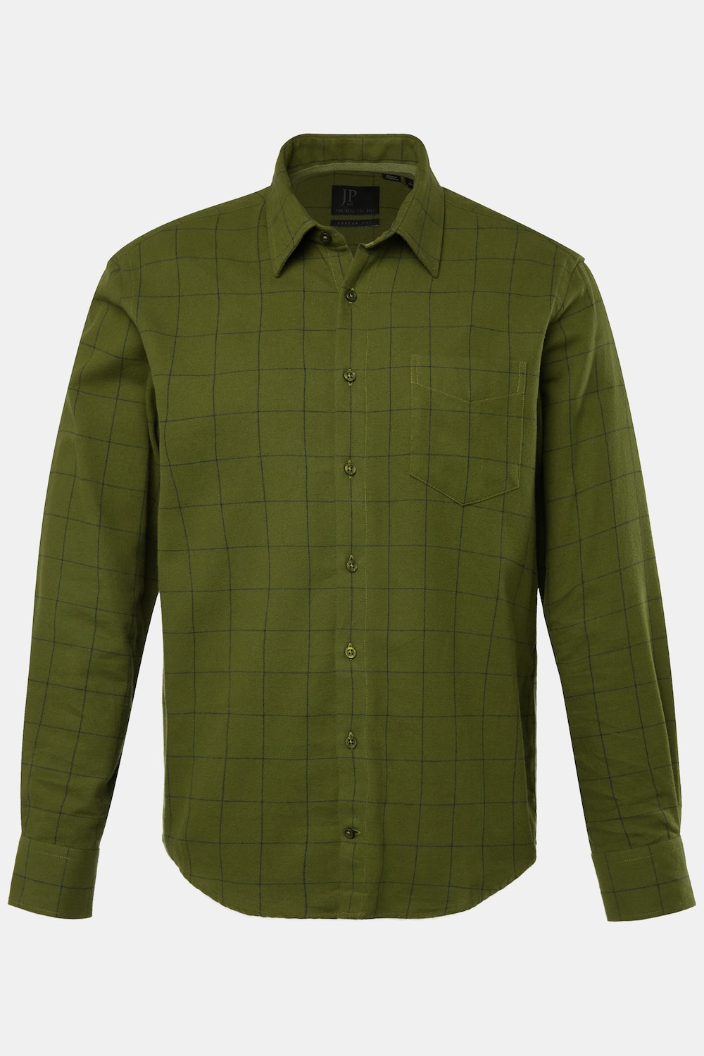 JP 1880 Karo-Flanellhemd, Langarm, Kentkragen, Modern Fit, bis 8 XL