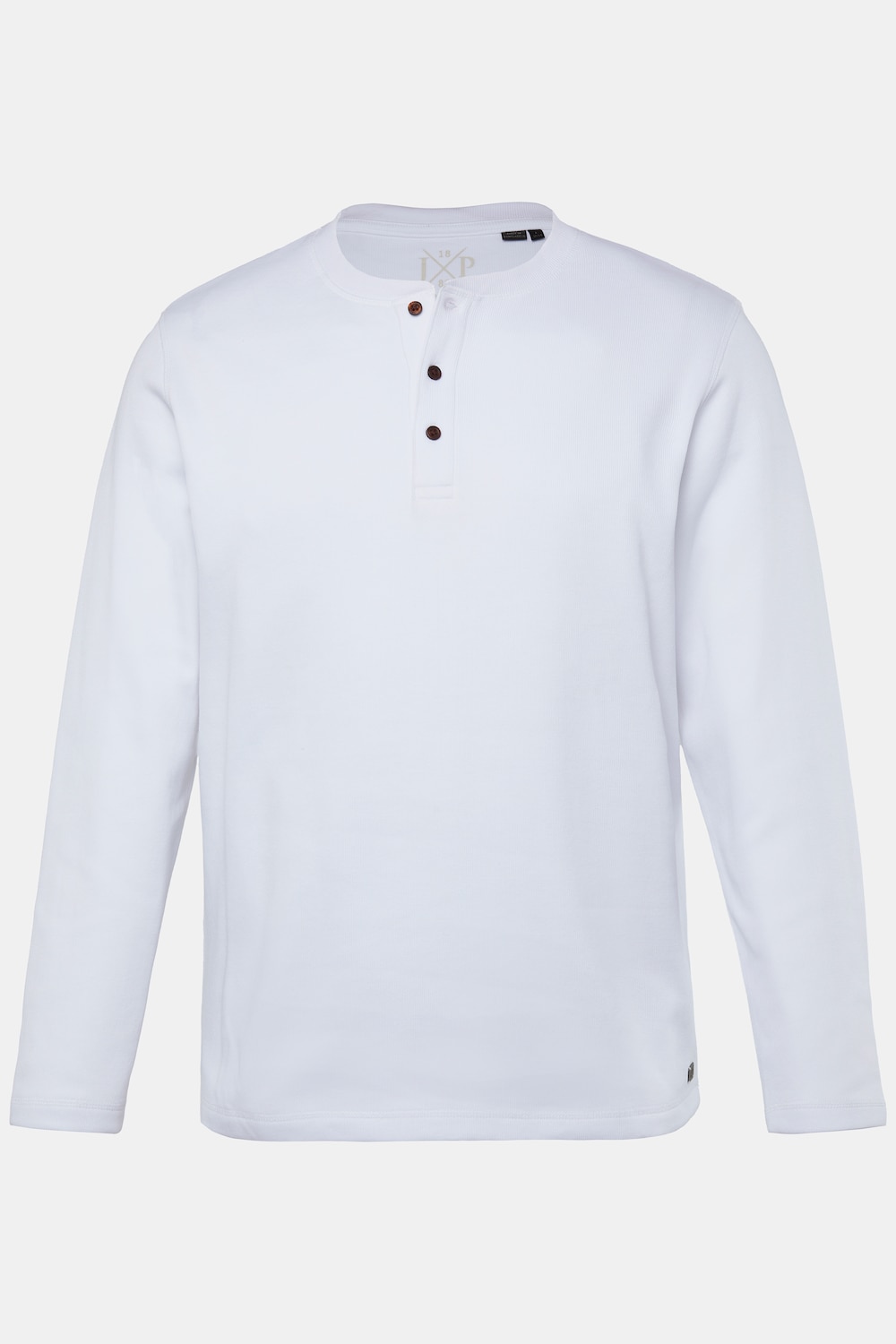 JP 1880 Henley, Langarm, Piqué, bis 8 XL