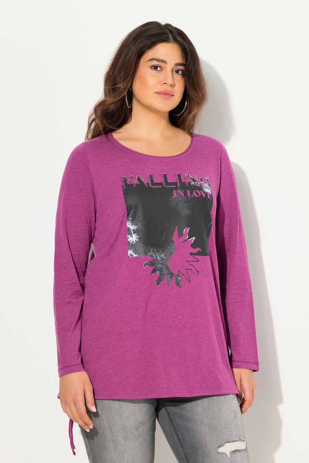 Große Größen Shirt, Damen, lila, Größe: 54/56, Baumwolle/Polyester, Ulla Popken