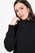 Pullover, Oversized, Stehkragen, Langarm, Tasche