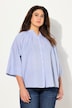Blouse, decoratieve plooien, oversized, V-hals, vleermuismouwen