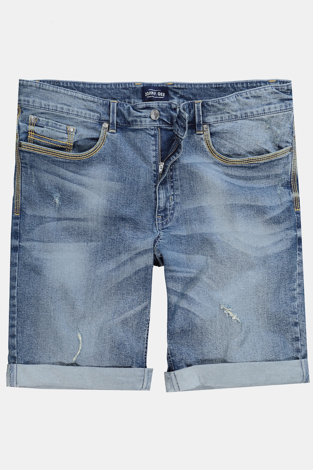 Stora storlekar Jeansshorts, Her, blå, storlek: 54, Bomull, John F. Gee