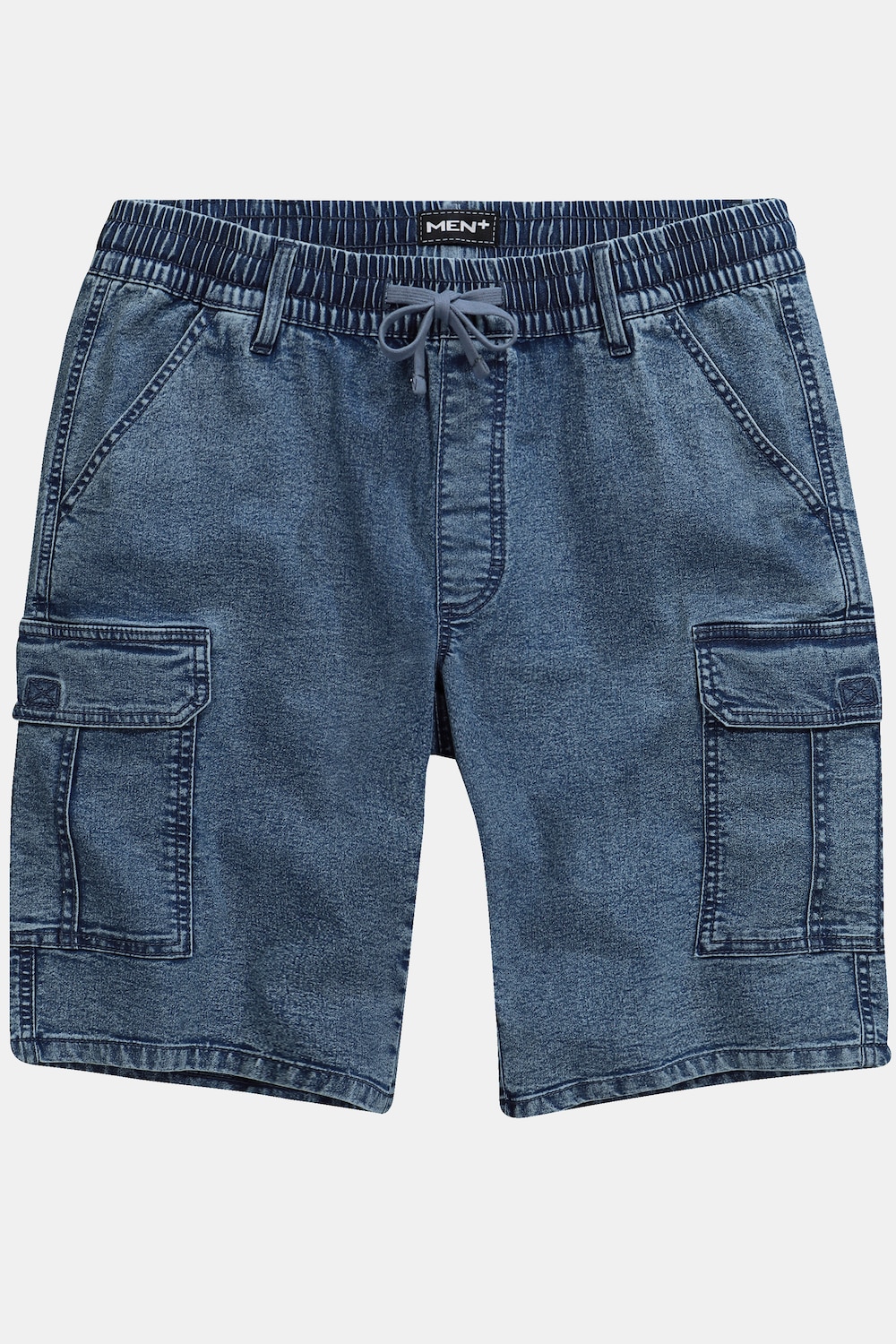 Stora storlekar Jeansshorts, Her, blå, storlek: 54, Bomull/Polyester, Men Plus