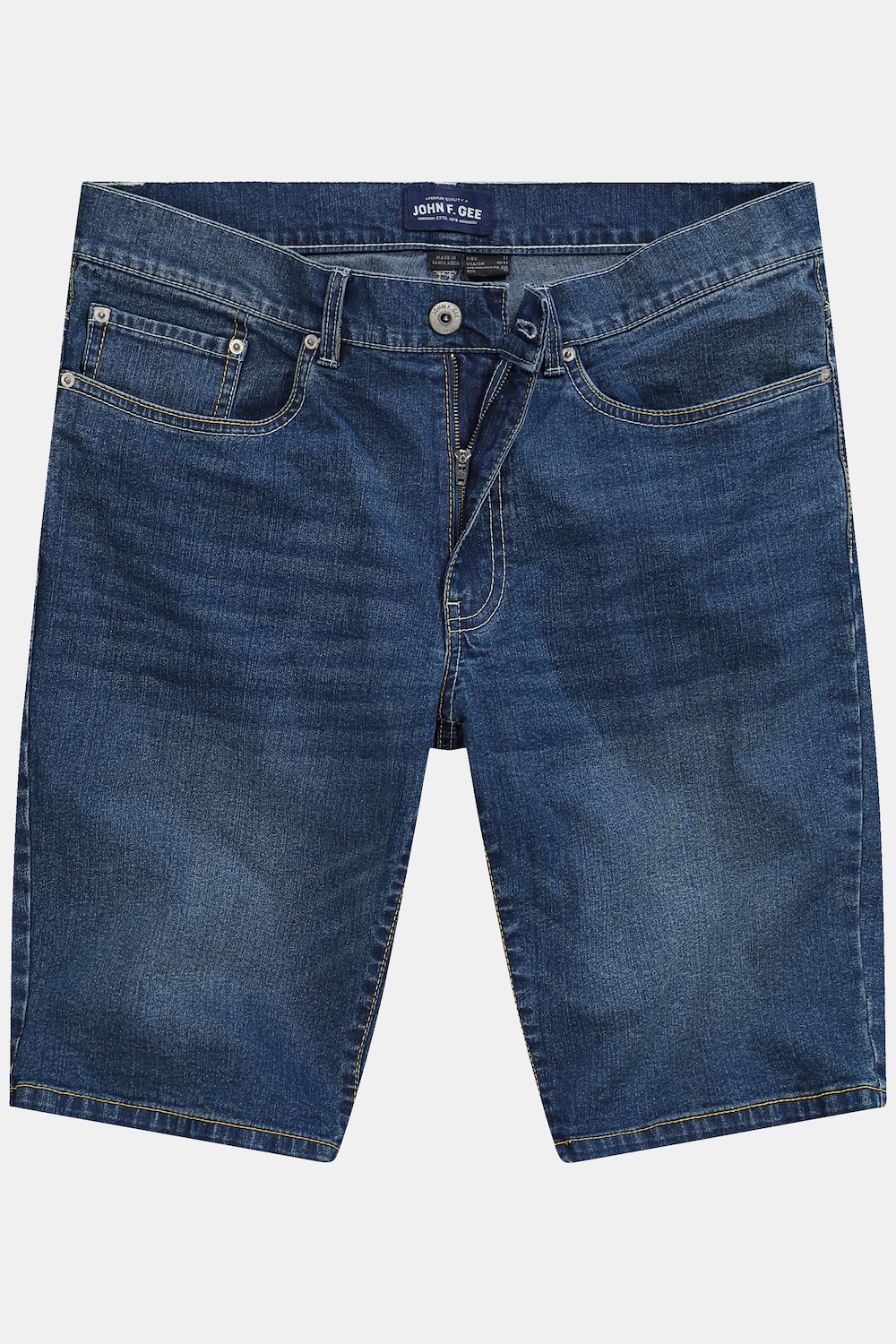 Stora storlekar Jeansshorts, Her, blå, storlek: 62, Bomull/Polyester, John F. Gee