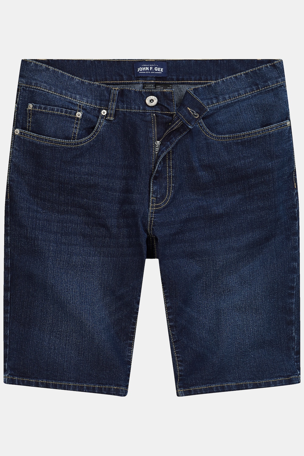 Stora storlekar Jeansshorts, Her, blå, storlek: 66, Bomull/Polyester, John F. Gee