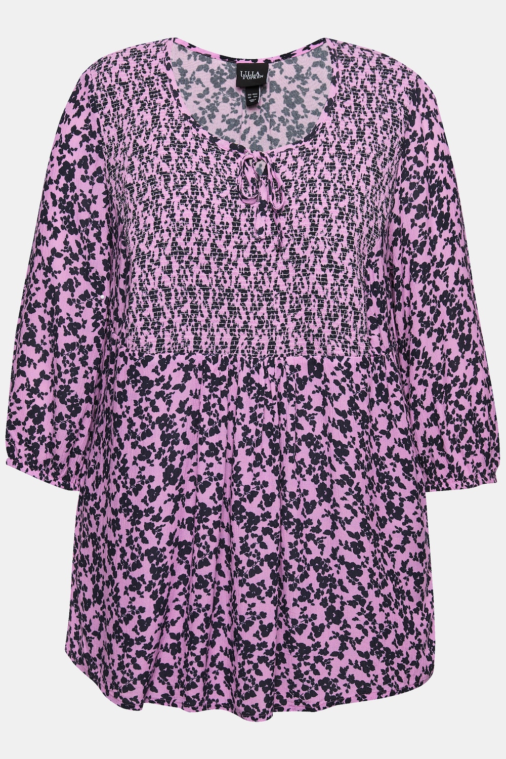 Stora storlekar Smockblus, Dam, rosa, storlek: 46/48, Viskos, Ulla Popken