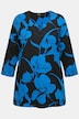 Shirt, Blüten, A-Linie, Tunika-Ausschnitt, 3/4-Arm