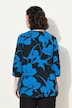 Shirt, Blüten, A-Linie, Tunika-Ausschnitt, 3/4-Arm