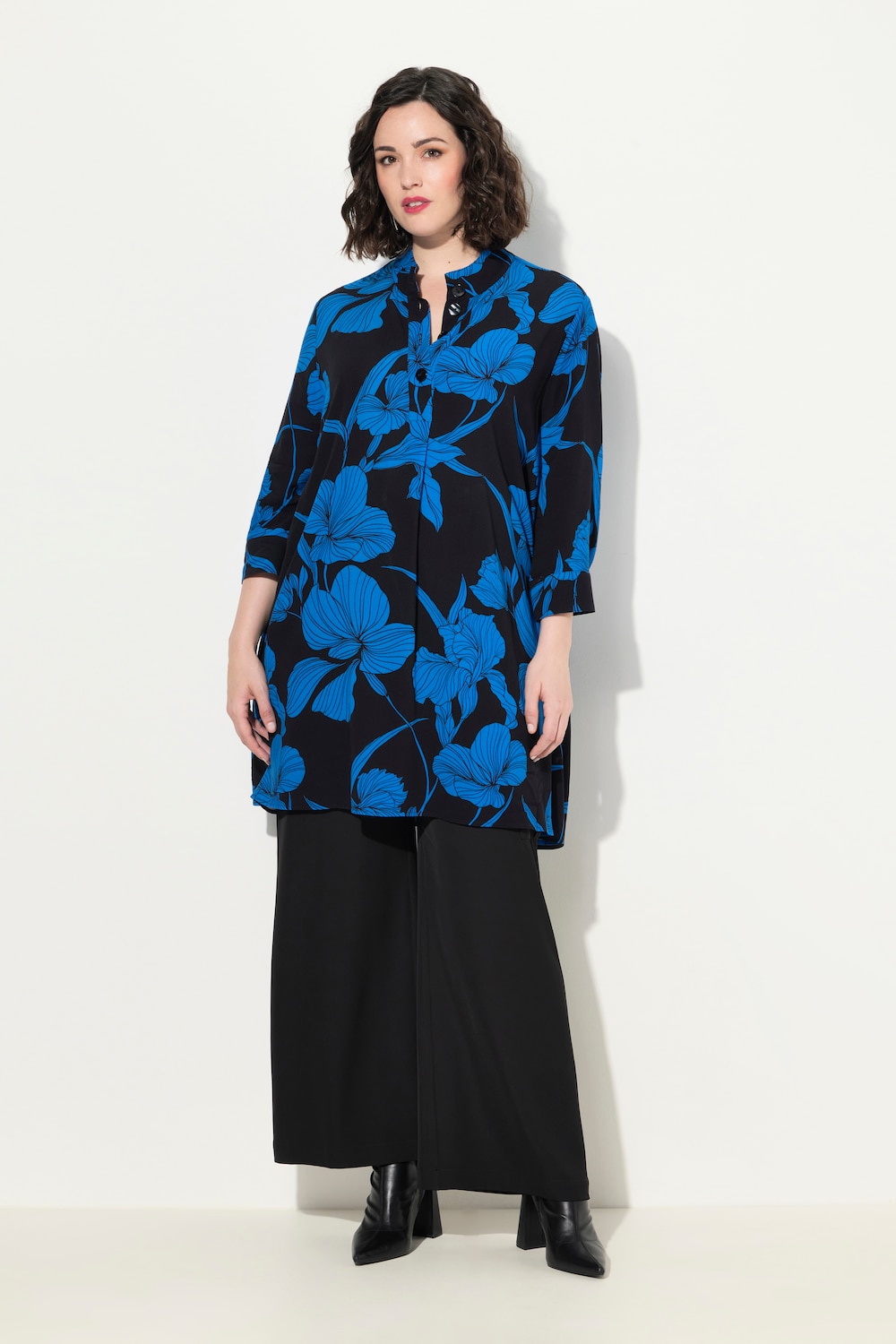 Große Größen Tunika, Damen, schwarz, Größe: 62/64, Viskose, Ulla Popken