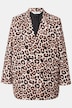 Blazer, Straight Fit, doppelreihig, Leoprint, Langarm