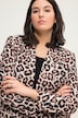 Blazer, Straight Fit, doppelreihig, Leoprint, Langarm