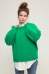 Pullover, oversized, rund hals, lange ærmer