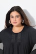 Pleated Rhinestone Detail Long Sleeve Tee