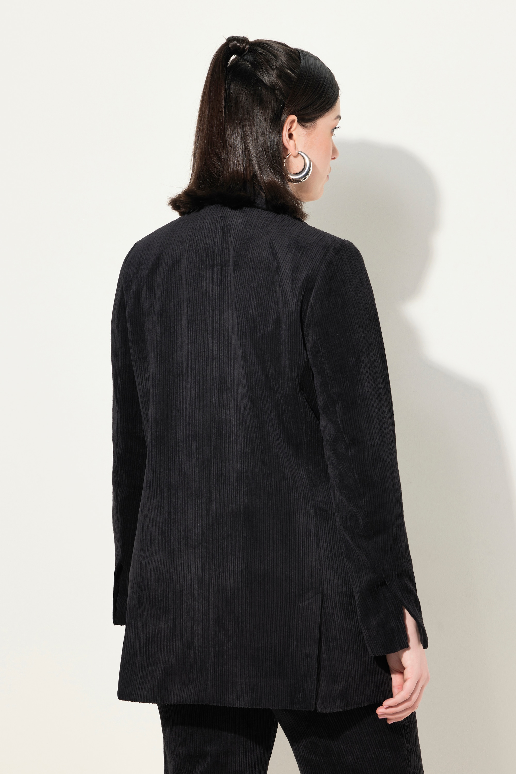 Ulla Popken Damen große Größen Cord Blazer Reverskragen