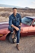 Chemise en jean JP 1880 FLEXNAMIC®, manches longues et col Kent, coupe Modern Basic Fit - jusqu'au 8 