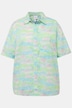 Oversized hawaiskjorte med allover-print, skjortekrave og kort ærme