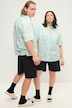 Oversized hawaiskjorte med allover-print, skjortekrave og kort ærme