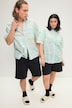 Oversized hawaiskjorte med allover-print, skjortekrave og kort ærme