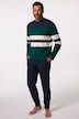 JP1880 pyjama, tweedelig, gestreept shirt met lange mouwen, tot 8XL