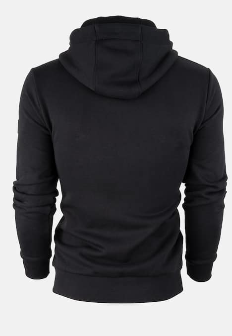 Zip Hoodie mit Frottee Logo
