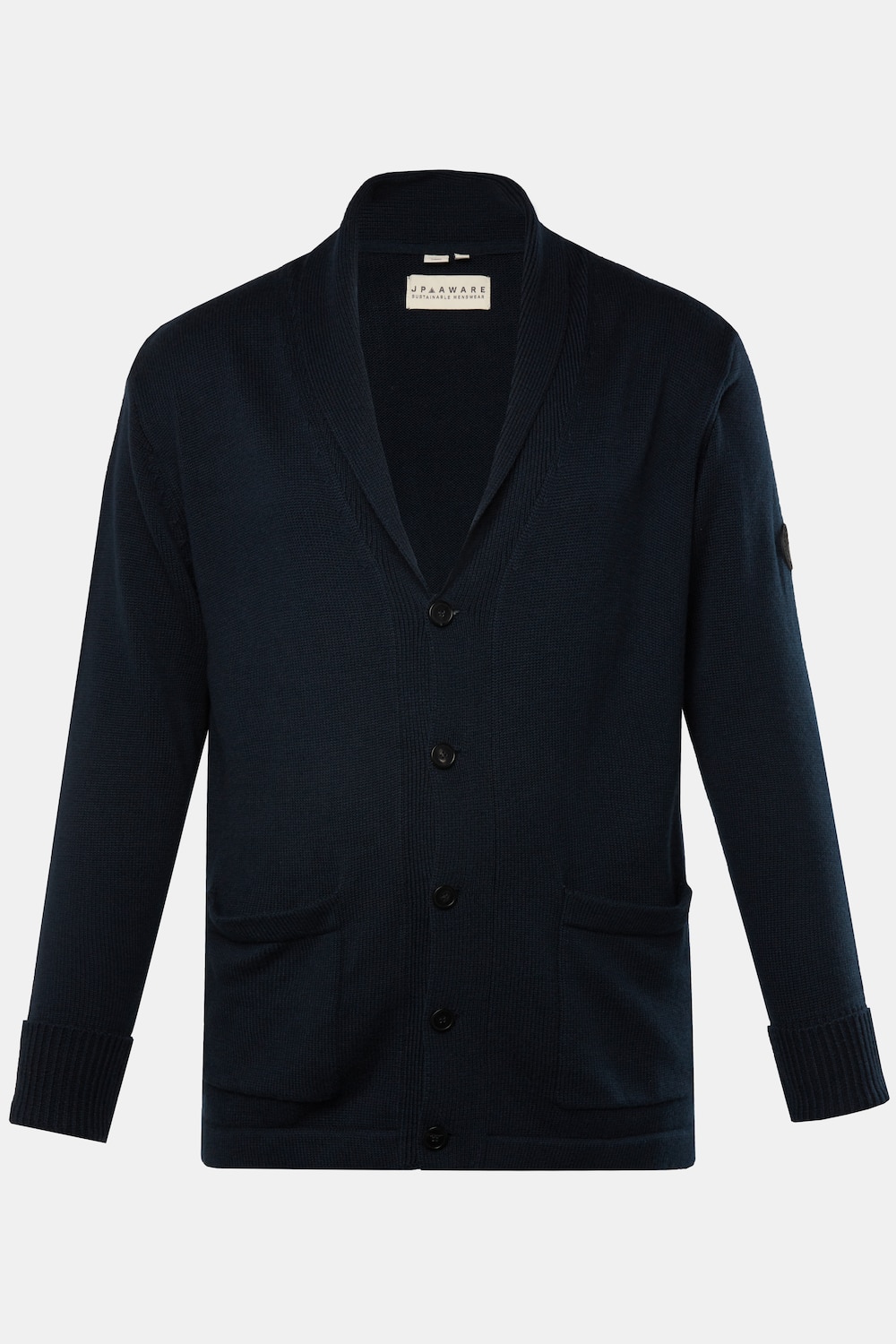 JP AWARE Strickjacke, Nachhaltigkeit, recycelte Materialien, bis 7 XL