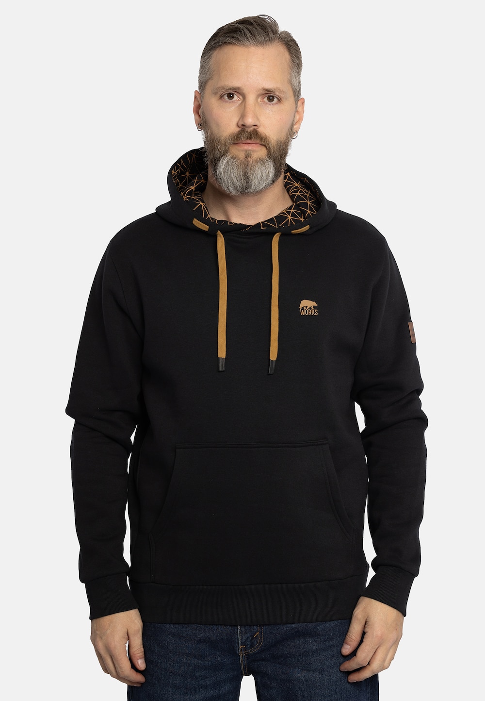 Hoodie mit kleinem Brustlogo