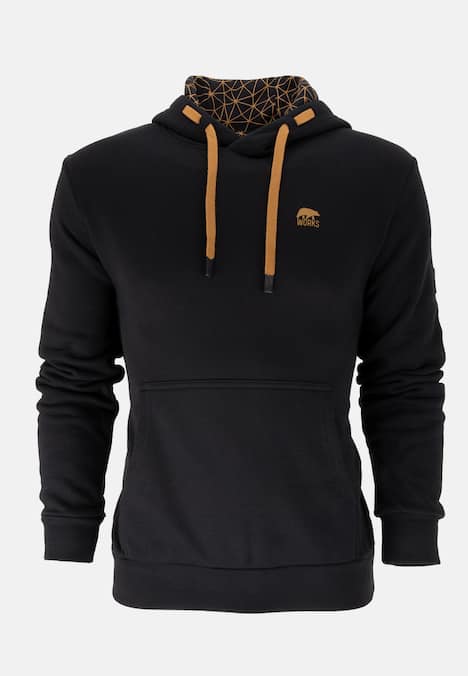 Hoodie mit kleinem Brustlogo