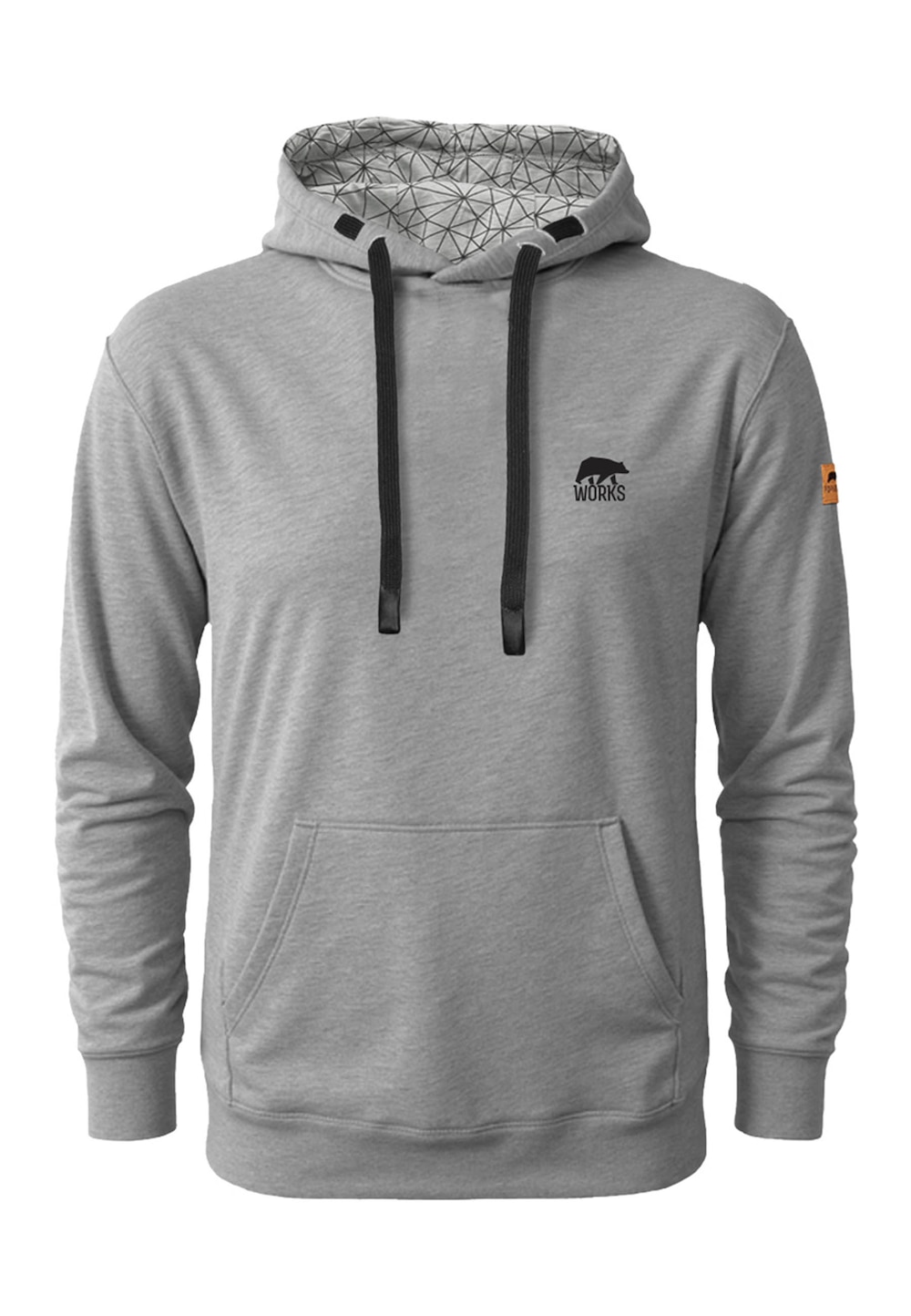 Hoodie mit kleinem Brustlogo